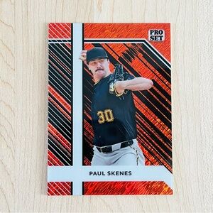 PAUL SKENES 2024 Leaf Pro Set Orange Prizm Refractor Rookie RC /299